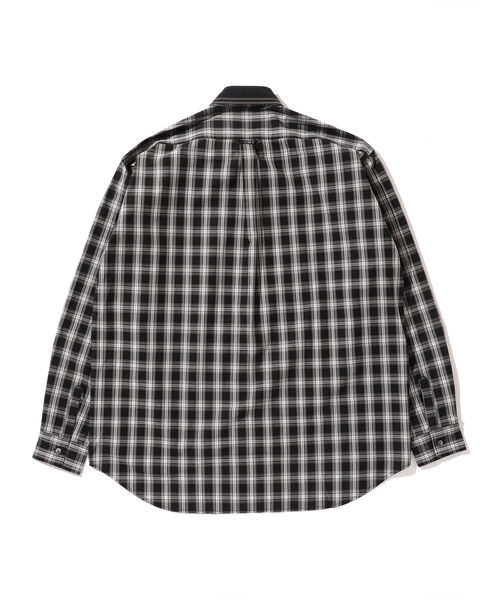 FRED PERRY(フレッドペリー)の「FRED PERRY × BEAMS / 別注 Rib Collar Check Shirt(シャツ/ブラウス・メンズ・ネイビー系/グレー・XL/S/M/L)」の15枚目の写真