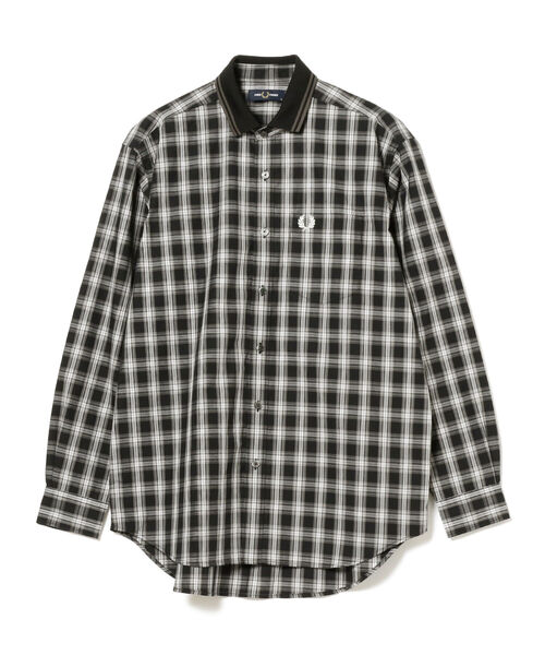 FRED PERRY(フレッドペリー)の「FRED PERRY × BEAMS / 別注 Rib Collar Check Shirt(シャツ/ブラウス・メンズ・ネイビー系/グレー・XL/S/M/L)」の11枚目の写真