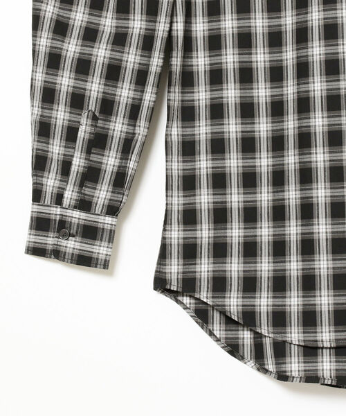 FRED PERRY(フレッドペリー)の「FRED PERRY × BEAMS / 別注 Rib Collar Check Shirt(シャツ/ブラウス・メンズ・ネイビー系/グレー・XL/S/M/L)」の8枚目の写真