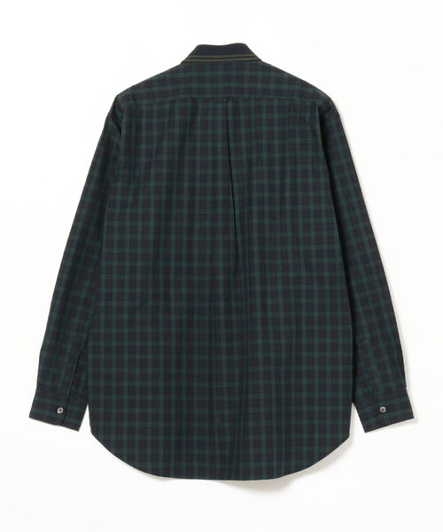 FRED PERRY(フレッドペリー)の「FRED PERRY × BEAMS / 別注 Rib Collar Check Shirt(シャツ/ブラウス・メンズ・ネイビー系/グレー・XL/S/M/L)」の5枚目の写真