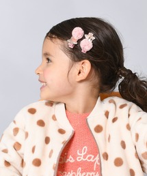 KP DECO | 星＆チュールポンポンのヘアクリップ2個セット(バレッタ/ヘアクリップ)