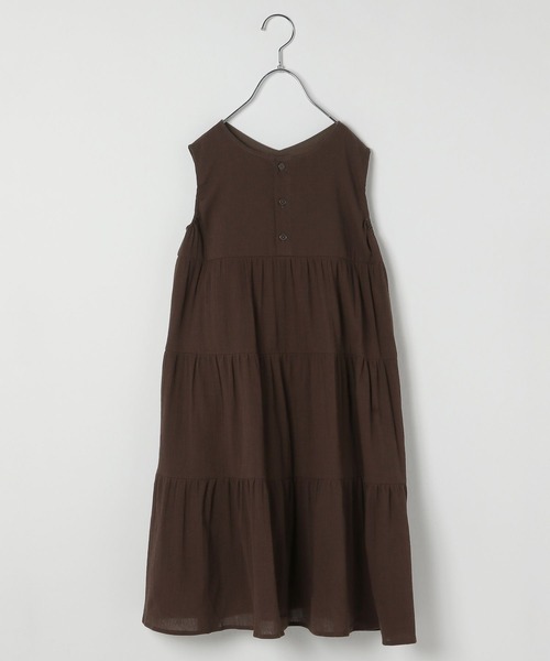 GLOBAL WORK（グローバルワーク）の「2WAYティアードワンピース/ノースリーブ/キッズ/350740（ワンピース・キッズ・ブラウン/パープル/ブラック/グリーン・160cm/130cm/140cm/110cm/100cm/150cm/120cm）」の5枚目の写真