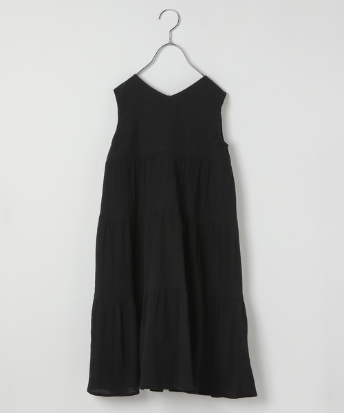 GLOBAL WORK（グローバルワーク）の「2WAYティアードワンピース/ノースリーブ/キッズ/350740（ワンピース・キッズ・ブラウン/パープル/ブラック/グリーン・160cm/130cm/140cm/110cm/100cm/150cm/120cm）」の22枚目の写真