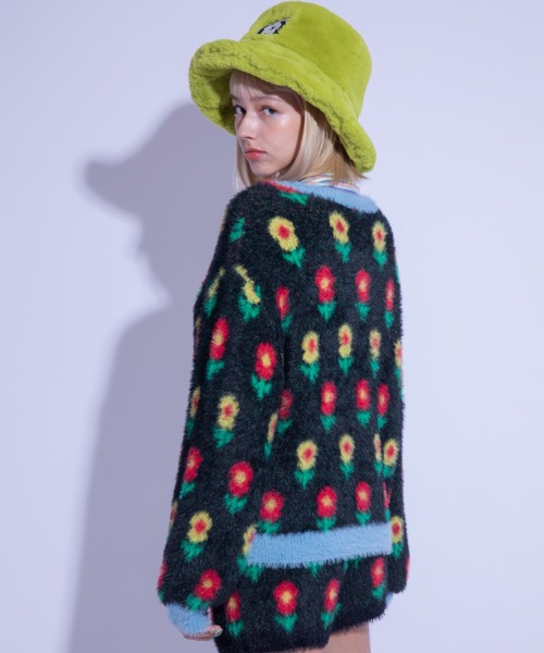 Candy Stripper(キャンディストリッパー)の「FLUFFY KNIT パンツ(その他パンツ・レディース・ブラック/ネイビー/ブラック×ブルー・2)」の12枚目の写真