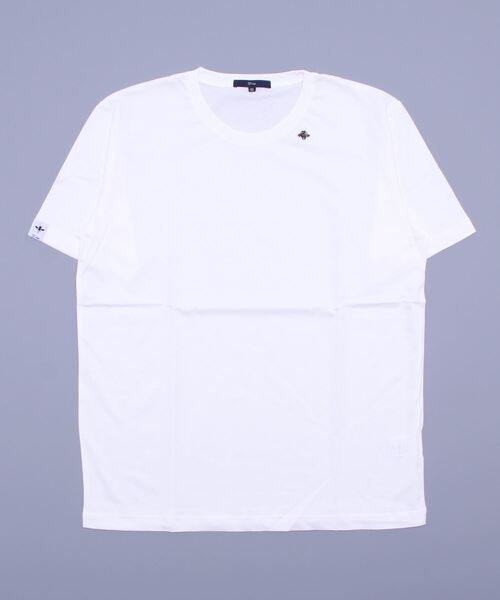 L.H.P Private Brand（エルエイチピープライベートブランド）の「＠シルケット　ＴＥＥ（Tシャツ/カットソー・メンズ・ホワイト/ブラック/ネイビー・48/46/50）」の2枚目の写真