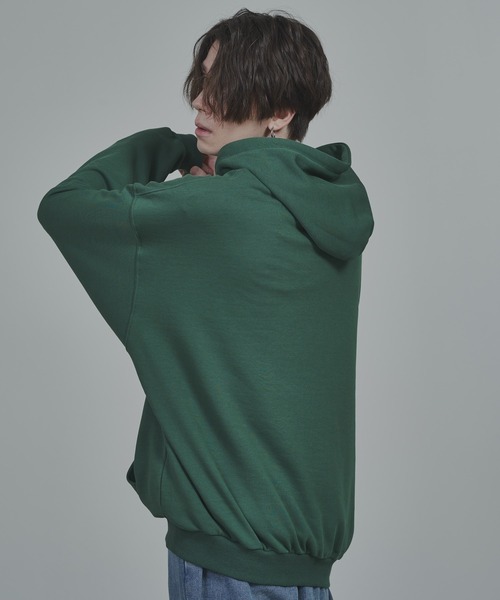 ADAMASTE(アダマスト)の「オーバーサイズカラーパーカー(パーカー・メンズ・ベージュ/パープル/マスタード/テラコッタ/グリーン/グレー/ブルー/ブラック・FREE)」の20枚目の写真