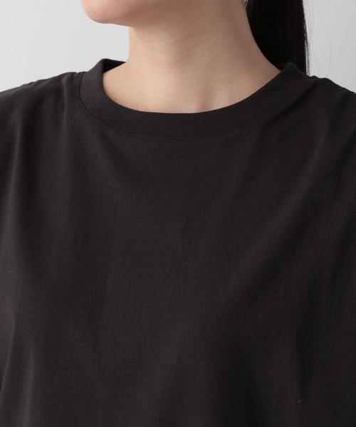 LOWRYS FARM(ローリーズファーム)の「ショルダースクエアノースリーブ 344671(Tシャツ/カットソー・レディース・チャコールグレー/ブラック/オフホワイト・FREE)」の18枚目の写真