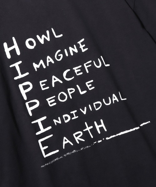 CAL O LINE（キャルオーライン）の「CAL O LINE/キャルオーライン HIPPIE T SHIRT プリントTシャツ（Tシャツ/カットソー・メンズ・ホワイト/ブラック・XL/L）」の7枚目の写真