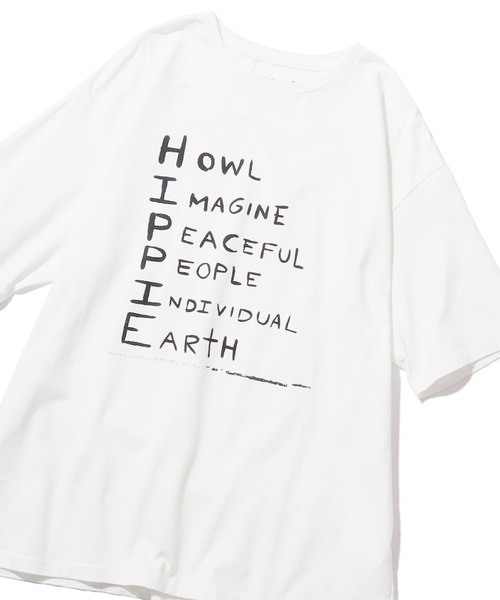 CAL O LINE（キャルオーライン）の「CAL O LINE/キャルオーライン HIPPIE T SHIRT プリントTシャツ（Tシャツ/カットソー・メンズ・ホワイト/ブラック・XL/L）」の15枚目の写真