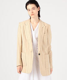 ISABEL MARANT KAREN リネンウール ストライプテーラードジャケット