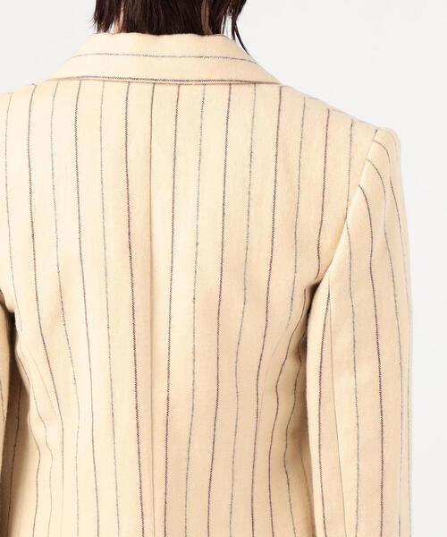 ISABEL MARANT(イザベルマラン)の「ISABEL MARANT KAREN リネンウール ストライプテーラードジャケット(テーラードジャケット・レディース・ホワイト系その他・34)」の7枚目の写真
