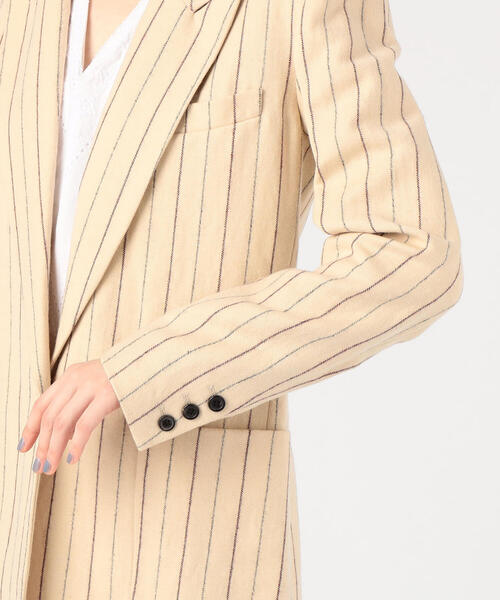 ISABEL MARANT(イザベルマラン)の「ISABEL MARANT KAREN リネンウール ストライプテーラードジャケット(テーラードジャケット・レディース・ホワイト系その他・34)」の8枚目の写真