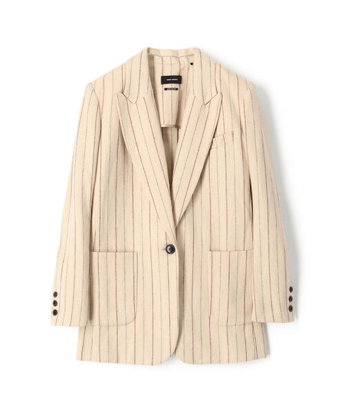 ISABEL MARANT(イザベルマラン)の「ISABEL MARANT KAREN リネンウール ストライプテーラードジャケット(テーラードジャケット・レディース・ホワイト系その他・34)」の11枚目の写真