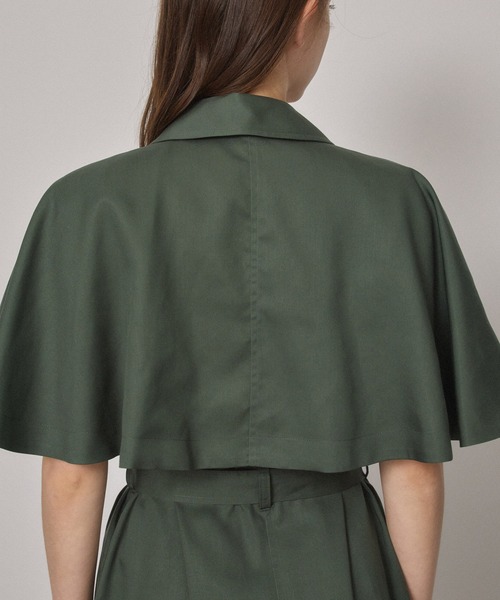 PUBLIC TOKYO(パブリックトウキョウ)の「ケープトレンチ・ジレ・ワンピース/ウォッシャブル(ワンピース・レディース・ブラウン/グリーン・FREE)」の21枚目の写真