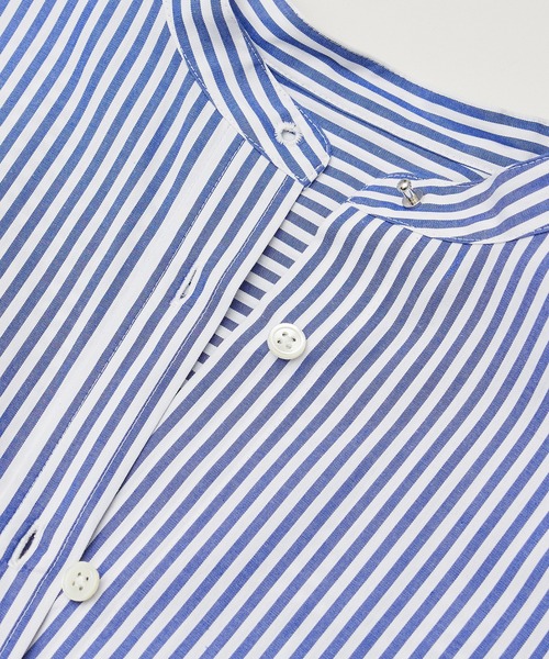 ROPE'(ロペ)の「【WEB限定】洗える/バンドカラーオーバーサイズシャツ(シャツ/ブラウス・レディース・ホワイト/ダークブラウン/ブルー系その他4・38)」の18枚目の写真