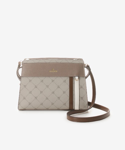 & chouette（アンドシュエット）の「モノグラム スポーティーラインショルダーバッグ（ショルダーバッグ・レディース・ダークブラウン/グレイッシュベージュ・FREE）」の14枚目の写真