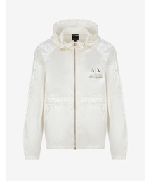 ARMANI EXCHANGE | 【A|X アルマーニ エクスチェンジ】A|Xロゴ　ナイロンフーディジャケット（リサイクルナイロン）(ナイロンジャケット)