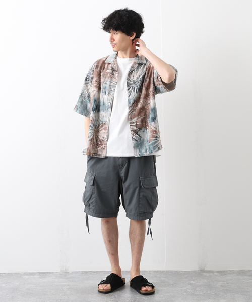 JOURNAL STANDARD（ジャーナルスタンダード）の「ピグメント カーゴ ショーツ（カーゴパンツ・メンズ・ブラック系その他/グレー/ピンク/ライトイエロー・MEDIUM/LARGE）」の12枚目の写真