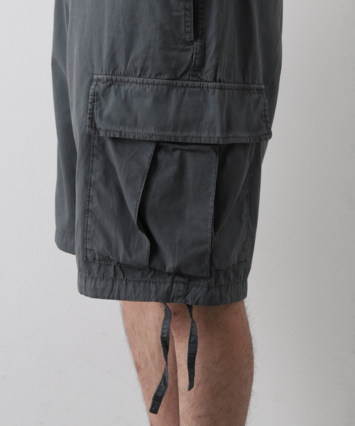 JOURNAL STANDARD（ジャーナルスタンダード）の「ピグメント カーゴ ショーツ（カーゴパンツ・メンズ・ブラック系その他/グレー/ピンク/ライトイエロー・MEDIUM/LARGE）」の10枚目の写真