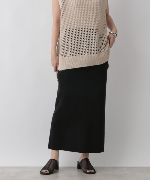 LOWRYS FARM（ローリーズファーム）の「ソウバリニットタイトスカート　296113（スカート・レディース・ブラック/ブラウン/ベージュ/グリーン・FREE）」の14枚目の写真