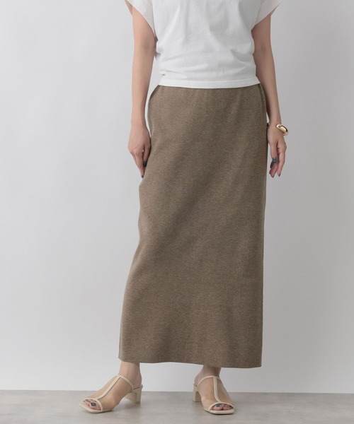 LOWRYS FARM（ローリーズファーム）の「ソウバリニットタイトスカート　296113（スカート・レディース・ブラック/ブラウン/ベージュ/グリーン・FREE）」の9枚目の写真