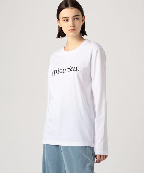 TOMORROWLAND （トゥモローランド）の「Les Petits Basics SEMAIN コットン プリントTシャツ（Tシャツ/カットソー・レディース・ホワイト系その他/ブラック系その他・S）」の4枚目の写真