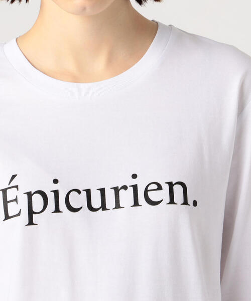 TOMORROWLAND （トゥモローランド）の「Les Petits Basics SEMAIN コットン プリントTシャツ（Tシャツ/カットソー・レディース・ホワイト系その他/ブラック系その他・S）」の8枚目の写真