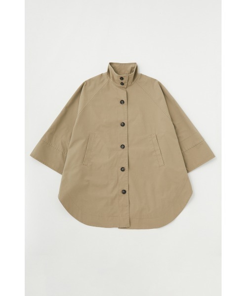MOUSSY（マウジー）の「MILITARY PONCHO コート（ポンチョ・レディース・ブラウン/ダークネイビー/ベージュ・FREE）」の4枚目の写真