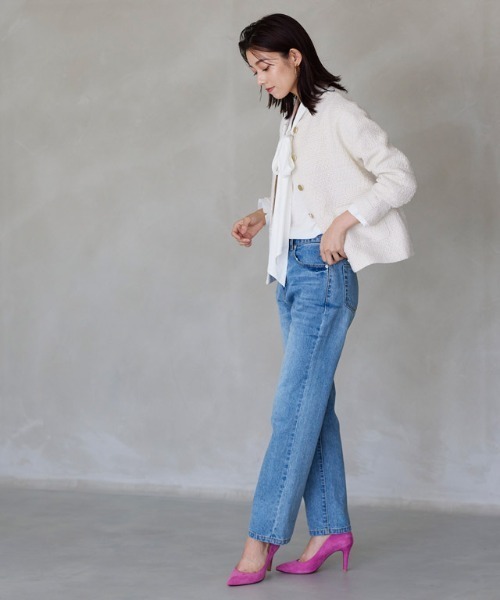 ツイードノーカラージャケット