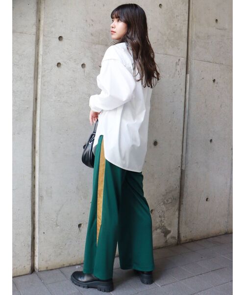 MURUA（ムルーア）の「マルチウェイスリーブシャツ【3WAY着用可能】（シャツ/ブラウス・レディース・その他1/ブルー/ホワイト・FREE）」の6枚目の写真