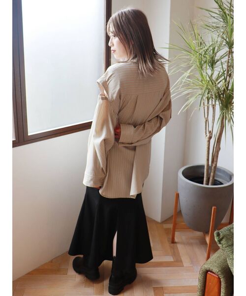 MURUA（ムルーア）の「マルチウェイスリーブシャツ【3WAY着用可能】（シャツ/ブラウス・レディース・その他1/ブルー/ホワイト・FREE）」の12枚目の写真