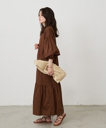 Shelly island | ティアードロングシャツワンピース(シャツワンピース)