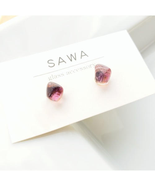 tone（トーン）の「【sawa】一粒ピアス(MA)（ピアス（両耳用）・レディース・スカイブルー/グレー/ターコイズブルー/ライム/ブルー/その他/クリア/ラベンダー/ピンク系その他/シャンパン/ブラウン/パープル系その他/パープル系その他2/パープル系その他3/ブルー系その他2/グリーン系その他/ブルー系その他/カーキ/ブルー系その他3/グリーン・FREE）」の14枚目の写真
