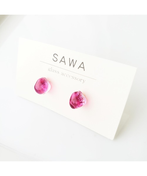 tone（トーン）の「【sawa】一粒ピアス(MA)（ピアス（両耳用）・レディース・スカイブルー/グレー/ターコイズブルー/ライム/ブルー/その他/クリア/ラベンダー/ピンク系その他/シャンパン/ブラウン/パープル系その他/パープル系その他2/パープル系その他3/ブルー系その他2/グリーン系その他/ブルー系その他/カーキ/ブルー系その他3/グリーン・FREE）」の17枚目の写真