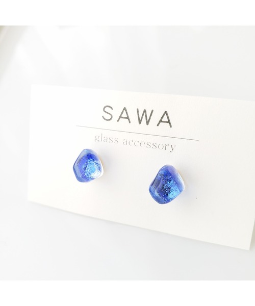 tone（トーン）の「【sawa】一粒ピアス(MA)（ピアス（両耳用）・レディース・スカイブルー/グレー/ターコイズブルー/ライム/ブルー/その他/クリア/ラベンダー/ピンク系その他/シャンパン/ブラウン/パープル系その他/パープル系その他2/パープル系その他3/ブルー系その他2/グリーン系その他/ブルー系その他/カーキ/ブルー系その他3/グリーン・FREE）」の9枚目の写真