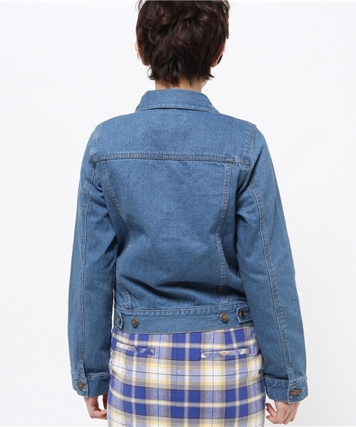 Chico(チコ)の「デニムGジャン(デニムジャケット・レディース・ネイビー/ブルー/ホワイト・FREE)」の6枚目の写真