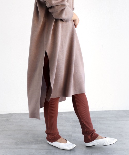 【hima】ATTISESSION アティセッション リブ レギンスパンツ hima】ATTISESSION アティセッション リブ レギンスパンツ hima