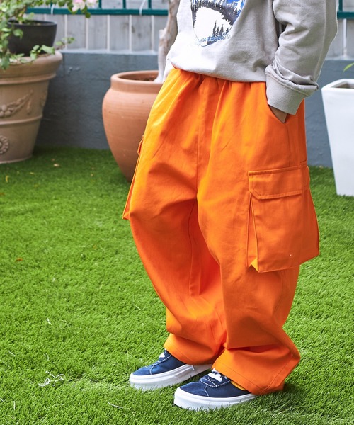 PAIRMANON STREET（ペアマノンストリート）の「【PAIRMANON STREET】バルーンシルエットカーゴパンツ（カーゴパンツ・キッズ・ブラック/ダークグリーン/ベージュ/グレー/オレンジ/その他/カモフラージュ/その他1・90/110/120/130/150/100/140）」の5枚目の写真