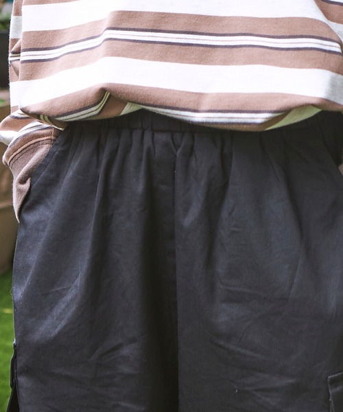 PAIRMANON STREET（ペアマノンストリート）の「【PAIRMANON STREET】バルーンシルエットカーゴパンツ（カーゴパンツ・キッズ・ブラック/ダークグリーン/ベージュ/グレー/オレンジ/その他/カモフラージュ/その他1・90/110/120/130/150/100/140）」の9枚目の写真