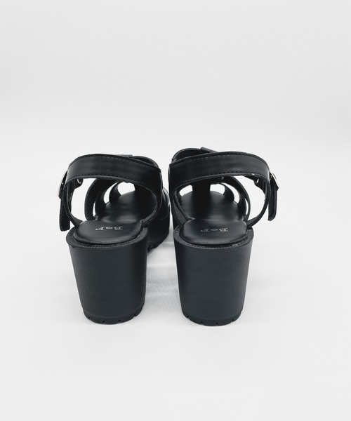 LUGG NAGG（ラグナグ）の「【BeF/ビーエフ】厚底グルカサンダル（サンダル・レディース・ブラック/オフホワイト/シルバー・LL/S/M/L）」の9枚目の写真