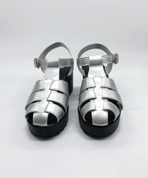 LUGG NAGG（ラグナグ）の「【BeF/ビーエフ】厚底グルカサンダル（サンダル・レディース・ブラック/オフホワイト/シルバー・LL/S/M/L）」の11枚目の写真