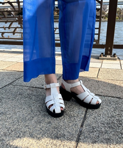LUGG NAGG（ラグナグ）の「【BeF/ビーエフ】厚底グルカサンダル（サンダル・レディース・ブラック/オフホワイト/シルバー・LL/S/M/L）」の21枚目の写真