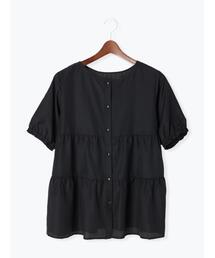 Te chichi TERRASSE | 前後2WAYティアードブラウス(シャツ/ブラウス)