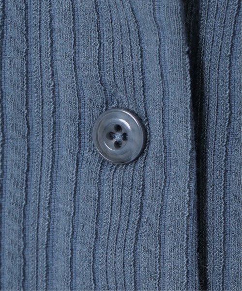 sleeping.com（スリーピングドットコム）の「オリジナルの香り付き素材 レディス・ランダムストライプジャガードカットソー羽織（ルームウェア/パジャマ・レディース・ブルー/オリーブ・ﾌﾘ-）」の11枚目の写真