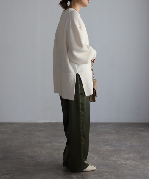 Bonjour Sagan(ボンジュールサガン)の「裾リブニット(ニット/セーター・レディース・ホワイト/グレー/ピンク/レッド系その他・FREE)」の21枚目の写真