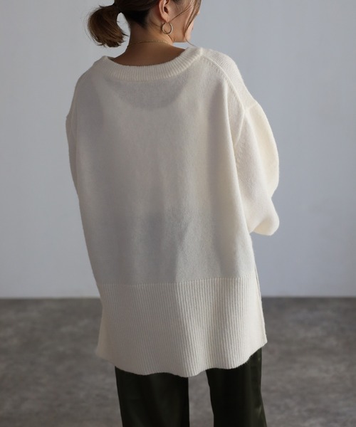 Bonjour Sagan(ボンジュールサガン)の「裾リブニット(ニット/セーター・レディース・ホワイト/グレー/ピンク/レッド系その他・FREE)」の13枚目の写真