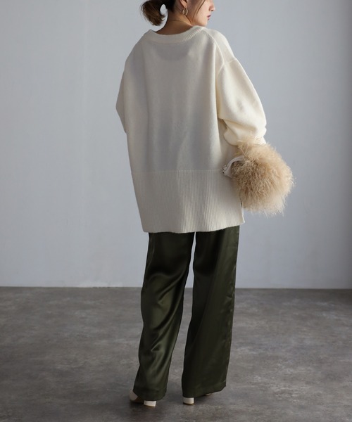 Bonjour Sagan(ボンジュールサガン)の「裾リブニット(ニット/セーター・レディース・ホワイト/グレー/ピンク/レッド系その他・FREE)」の11枚目の写真