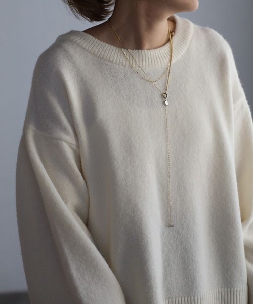 Bonjour Sagan(ボンジュールサガン)の「裾リブニット(ニット/セーター・レディース・ホワイト/グレー/ピンク/レッド系その他・FREE)」の8枚目の写真