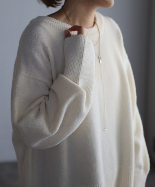 Bonjour Sagan(ボンジュールサガン)の「裾リブニット(ニット/セーター・レディース・ホワイト/グレー/ピンク/レッド系その他・FREE)」の22枚目の写真