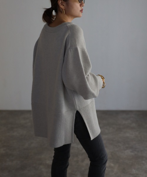 Bonjour Sagan(ボンジュールサガン)の「裾リブニット(ニット/セーター・レディース・ホワイト/グレー/ピンク/レッド系その他・FREE)」の14枚目の写真